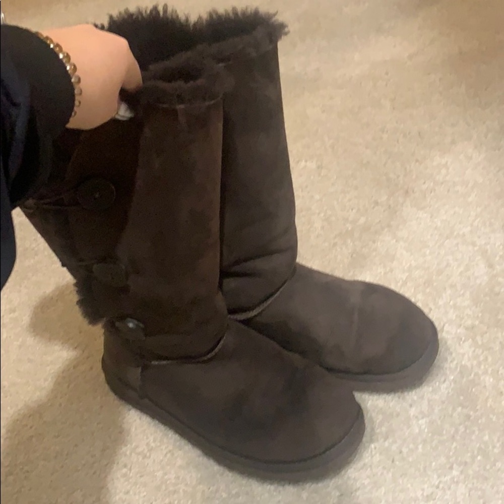 Ugg Brown Bailey Button Triplet II Boot